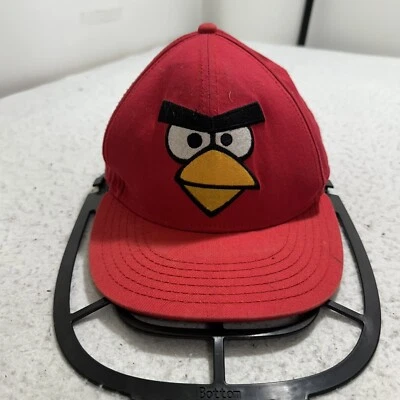 Angry Birds Adult Snapback Flat Brim Baseball Cap Red Bird App Game Rovio 2013 - Image 1 of 4