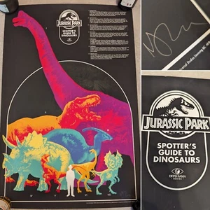 Signiertes Matt Taylor Jurassic Park Info Poster Original Mondo Kunst limitierter Druck - Bild 1 von 20