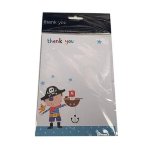 Pack of 20 Pirate Design Thank You Sheets and Envelopes by Simon Elvin - Picture 1 of 1