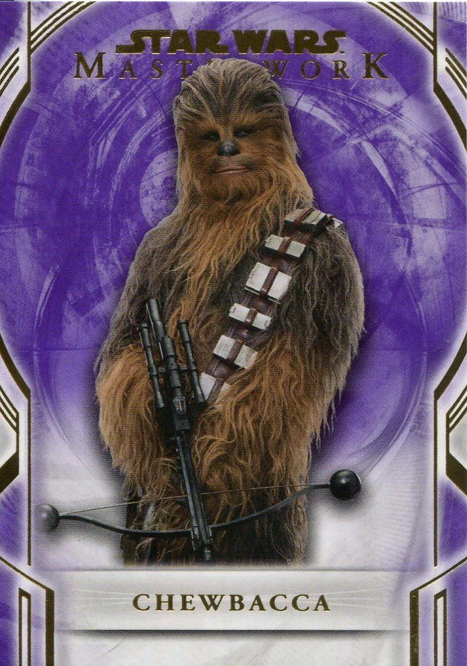 Star Wars Masterwork 2018 Purple [50] Base Card 77 Chewbacca - Image 1 of 1