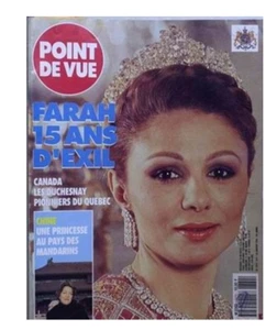POINT DE VUE 2372 Farah d'Iran Pahlavi 15 ans d'Exil Duchesnay - Imagen 1 de 1