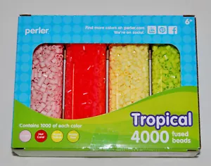 Nuovo Perler 4000pz Multicolore 4 Colori Tropicale Set di Perline Fuse - Foto 1 di 7