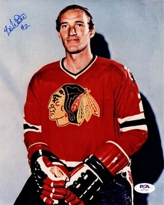 Bill White autographed signed 8x10 photo NHL Chicago Blackhawks PSA COA Canada - Picture 1 of 1