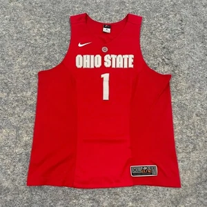 Nike Ohio State Buckeyes Basketball Jersey #1 Dri-FIT Elite Team Men's XL Sewn - Picture 1 of 8