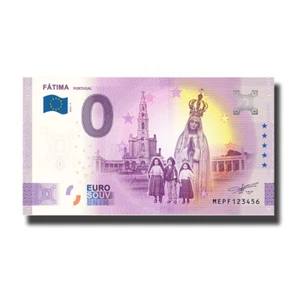 0 Euro Souvenir Banknote Fatima Portugal Stadt MEPF 2023-5 Scheine Billet - Bild 1 von 3