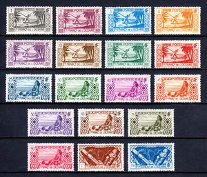 FRENCH POLYNESIA — SCOTT 80/107 — 1934-40 PICTORIAL ISSUE — MH — SCV $31 - Picture 1 of 2
