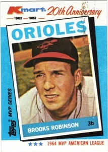 Brooks Robinson Topps #5 of 44 Kmart 20th Anniversary 1982 Baseball Card - Bild 1 von 1