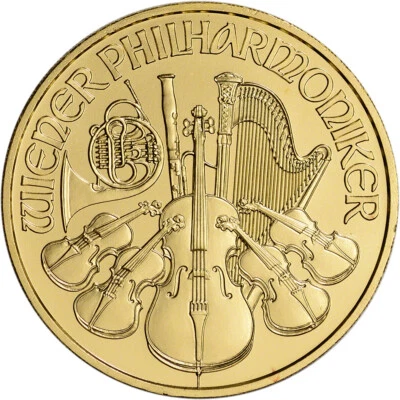 Austria Gold Philharmonic (1 oz) - BU - Random Date - Image 1 of 4