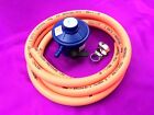 LPG 20 mm Butane Gas Regulator With 2 Metre 8mm ID Hose Pipe And 2 Clips 28-29mb