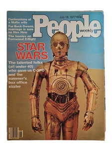 People Weekly July 18 1977 Star Wars C-3PO Cover Mid Grade Vintage Magazine - Imagen 1 de 24