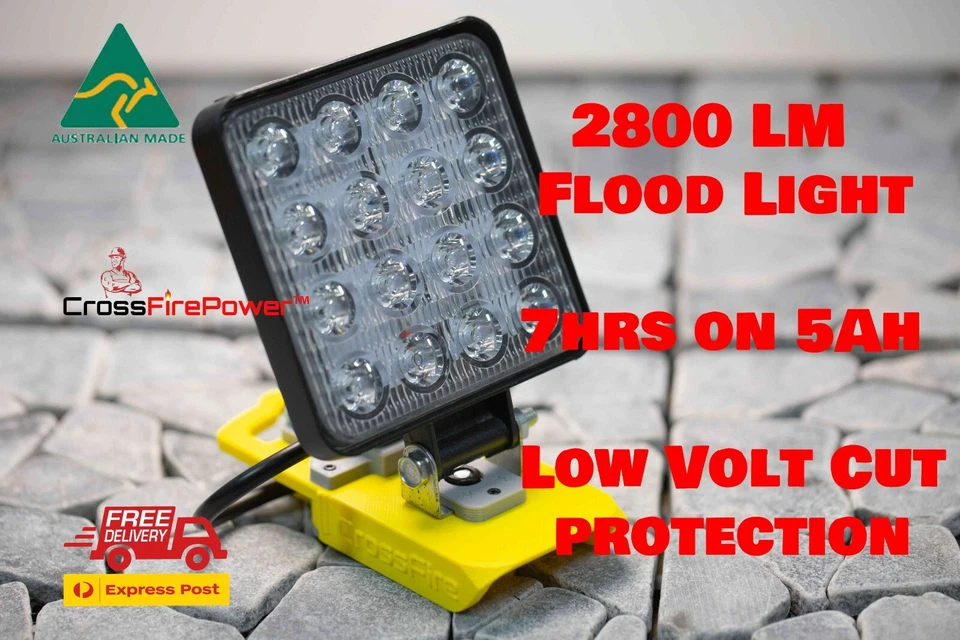DeWalt 18v LED Work Light Torch Flood Light Spotlight Campaign LED 18v 20v Light - Image 1 of 4
