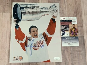 JSA Igor Larionov Signed 8x10 Photo File COA 2002 Stanley Cup 02 SC Red Wings - Picture 1 of 3