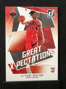 2024/25 Donruss RC Great X-Pectations Ja'Kobe Walter Rookie Card #10 Raptors - Picture 1 of 4