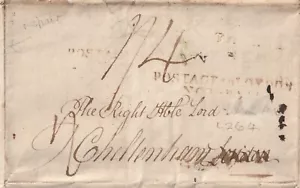 1803 YORKS THORNE JOHN BENSON LETTER H/S POSTAGE to LONDON NOT-PAID TO LORD ?? - Picture 1 of 5