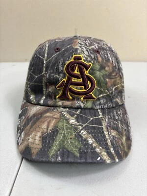 Arizona State Sun Devils Hat Camo Strap-back Baseball Cap ASU NCAA College Y2K - Image 1 of 4