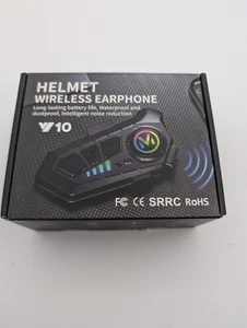 Y10 Wireless Motorcycle Handsfree Helmet Headset Bluetooth 5.3 Motorbike Music - Picture 1 of 7