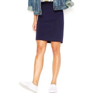Maison Jules Navy Blue Elastic Waist Pencil Skirt. Sz M. NWT! - Picture 1 of 13
