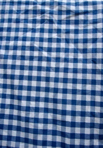 Pottery Barn Kids Blue & White Gingham Large Check Duvet Cover Twin Size Cotton - Picture 1 of 6