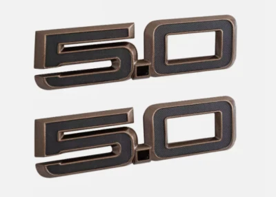 Par de emblemas laterales guardabarros bronce 5,5" Ford Mustang GT PR3Z-16228-D 2024 Foto 1 de 2