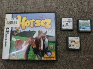Nintendo DS Game Lot HORSEZ PETZ NURSERY 2 HANNAH MONTANA SONNY WITH A CHANCE - Picture 1 of 3
