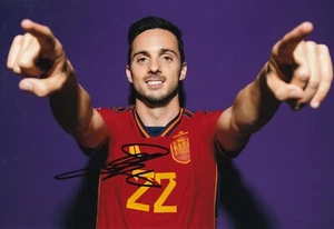 Football - Pablo Sarabia - Hand Signed A4 Photograph - Spain - COA - Picture 1 of 1