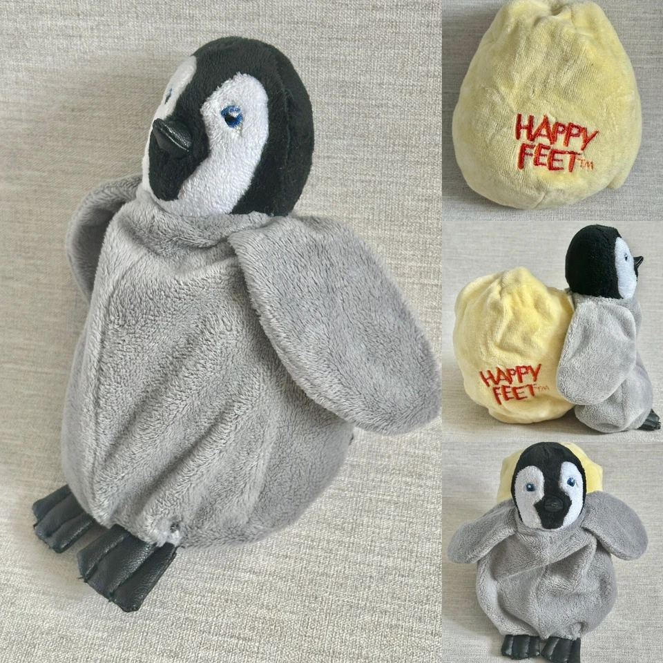 Happy Feet Mumble Soft Toy Penguin Reversible Egg 6” Persil Promotional Plush - Image 1 of 4