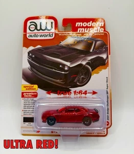 Auto World Ultra Red Modern Muscle 2021 Dodge Challenger SRT Super Stock - Bild 1 von 3