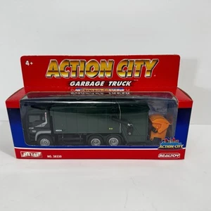 Realtoy Action City Garbage Truck No. 38330, Green, Free Shipping - Picture 1 of 8