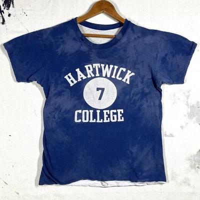 VINTAGE 50s 60s Russell Southern Hartwick College Double Face T Shirt M Phys Ed - Image 1 of 4