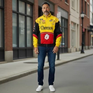 Cheerios NASCAR Jacket Mens XL Racing Sprint Cup Chase Authentics Racing 80s - Picture 1 of 17
