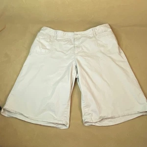 Caribbean Joe Damen Bermuda Shorts kurz geschnitten Größe 18W Baumwolle bequem beige gebraucht, in einwandfreiem Zustand - Bild 1 von 4