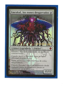 EMRAKUL, AEONS TORN FOIL Eldrazi Magic Spanish NM MTG Prerelease - Imagen 1 de 1