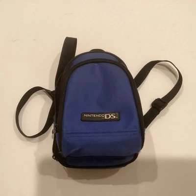 Nintendo Mini Backpack Gameboy DS Carrying Bag Carrying Case Blue 2DS 3DS  - Image 1 of 4