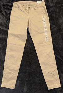 Old Navy Pants Womens Size 2 Regular Skinny Chino Khaki Stretch NEW 28X32 - Bild 1 von 3