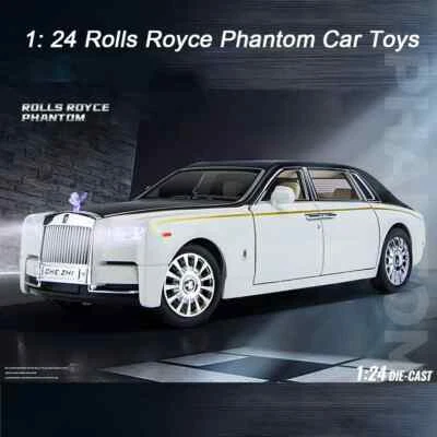 1:24 Rolls Royce Phantom Alloy Model Car Diecast Toy Vehicle Model Pull Back Car - Image 1 of 4