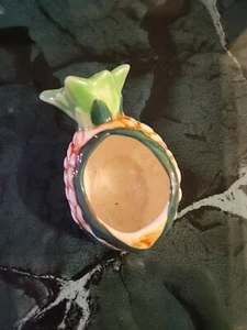 "Made In Occupied Japan" Ceramic Pineapple Toothpick Holder Or Container Vintage - Picture 1 of 9
