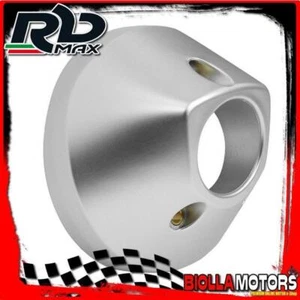 380000A FINALE MARMITTA YAMAHA T-MAX 500 2008-2011 ARGENTO OPACO CON BOCCOLE IN  - Foto 1 di 5