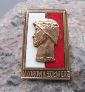 Insignia de Colección Polaca Polonia Excelente Sobresaliente Soldado Ejército Uniforme Premio - Imagen 1 de 2