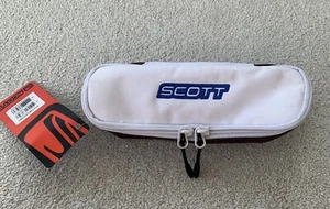 ~Scott Pencil Case - White/Blue/Brown -New With Tags -Scott Bikes - Scott Name ~ - Picture 1 of 7