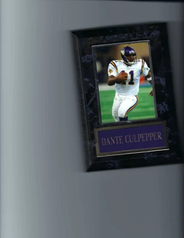 DANTE CULPEPPER BLACK PLAQUE MINNESOTA VIKINGS FOOTBALL NFL  BC Cover