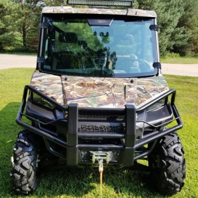 Fit For Polaris Ranger 570 XP 900/1000 /Crew XP1000 Full Windshield 2013-2023 - Image 1 of 4