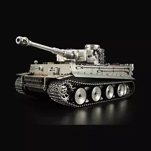 Henglong 1:6 Full Metal Tiger I RTR BB IR RC Tank 3818 Tracks Barrel Recoil - Picture 1 of 10