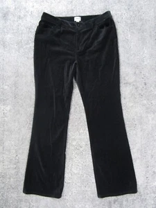 Chico's Pants Womens 2 Chino Reg Black Trouser Bottoms Slacks Formal Business - Picture 1 of 12