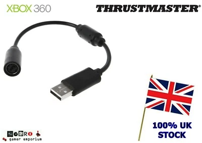 BLACK - THRUSTMASTER FERRARI RACING WHEEL USB BREAKAWAY CABLE Xbox One Xbox 360 - Image 1 of 4