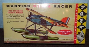 1961 Hawk CURTISS R3C-2 RACER 1/4" Scale Plastic Model Kit No. 620-60 SEALED NEW - Picture 1 of 6