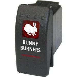Interruptor basculante Bunny Burners 527R 12V encendido-apagado rojo coche camión - Imagen 1 de 1
