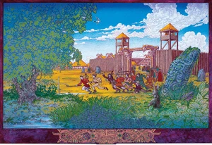 ARTE DE FANTASÍA IRLANDESA CELTA IMPRESIÓN LA INFANCIA DE CUCHULAIN 8x11 Por Jim FitzPatrick - Imagen 1 de 5