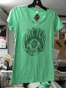 T-Shirt Green Cactus Records Bozeman - Bild 1 von 2