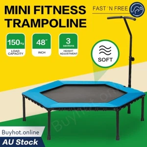 48" Professiona Fitness Trampoline Gym Rebounder Cardio Home Exercise Soft Cover - Picture 1 of 9