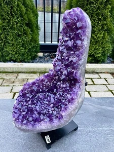 Amethyst Druse Amethyst Geode SUPER Kristalle Sessel - Bild 1 von 4
